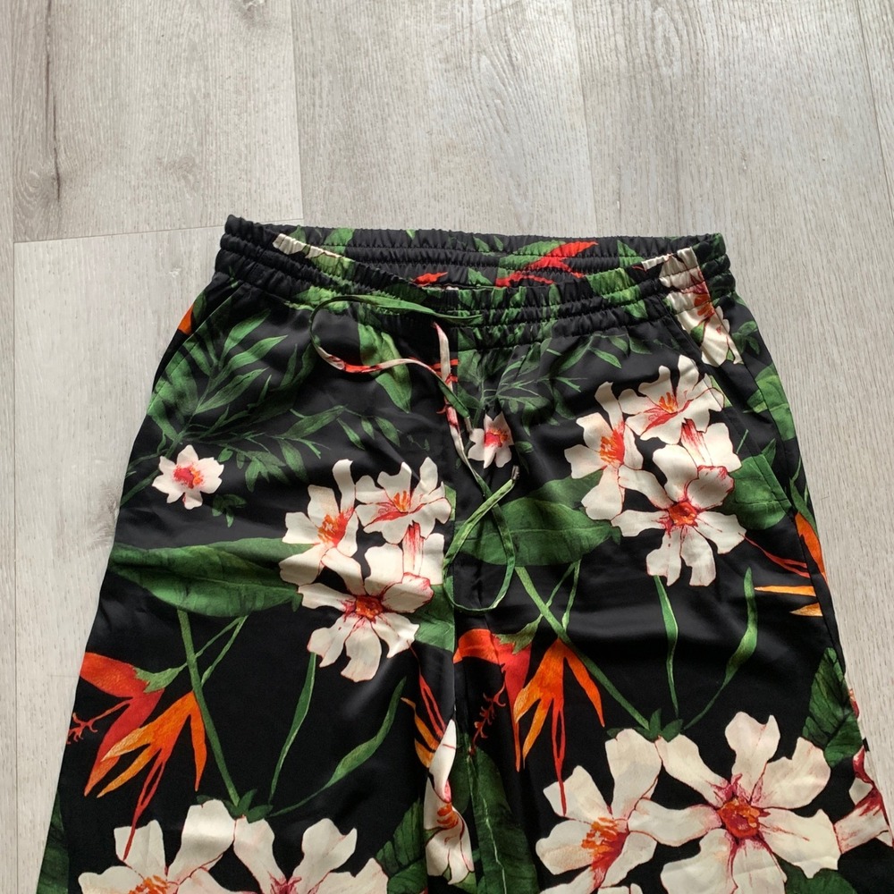 Lauren Ralph Lauren Womens MultiColor Floral Satin‎ Charmeuse Wide-Leg Pant - Picture 3 of 10